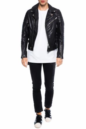 Leather biker jacket, zdjęcie 2 Leather biker jacket od Diesel Black Gold